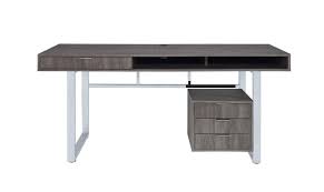 Choose traditional, modern designs or impressive executive desks. Whitman Collection Contemporary Weathered Grey Writing Desk 801897 Home Office Desks Lily S Funiture And Mattress