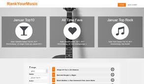 personal music chart app