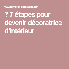 7 Etapes Pour Devenir Decoratrice D Interieur Decoration Interieure Devenir Architecte Formation Decoratrice