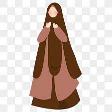  Praying Muslimah Vector In 2021 God Illustrations Islamic Cartoon Illustration Design