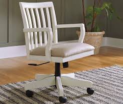 Signature Design By Ashley Sarvanny Cream Office Chair Big Lots Chic Office Chair Farmhouse Office Chairs Wooden Office Chair