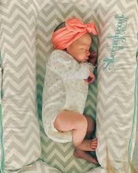 Oh Girl Maudbdh Featuring Headband In Coral Blossom Topknot Laughing Baby Coral Girl