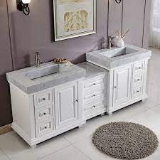 Get the best deal for double sink vanity bathroom vanities from the largest online selection at ebay.com. 90 Inch Double Sink Cabinet Bathroom Vanity White Finish Integratedmarble Sink