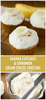 Banana Cupcakes With Cinnamon Cream Cheese Frosting Life Made Simple Recipe In 2020 Cupcake Recipes Banana Cupcakes Cinnamon Cream Cheese Frosting