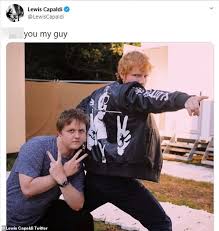 'people will be able to literally follow in ed's footsteps by having a pair of his shoes rachail added that she hopes to sell some of the shoes in the shop, and auction the others with other items of ed's clothing. Lewis Capaldi Hilariously Mocks Troll Who Called Him And Ed Sheeran A Curse Daily Mail Online