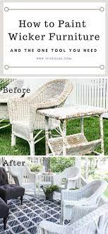 How To Paint Wicker Furniture For A Long Lasting Finish Painting Wicker Furniture White Wicker Furniture Outdoor Wicker Furniture