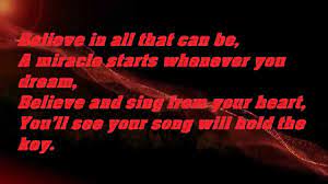 Believe in all that can be a maricle starts when ever you dream believe and sing from your heart you'll see your song will hold the key. Barbie And The Diamond Castle Believe Lyrics Youtube