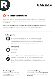 Mit der sendungsverfolgung können sie ihre pakete verfolgen und den voraussichtlichen zeitpunkt der zustellung einsehen. Https Www Radbag De Blog Wp Content Uploads 2019 02 Radbag2019 Retourenformular Ch Pdf