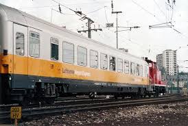 Lufthansa Airport Express Train Railroad Pictures Train Art