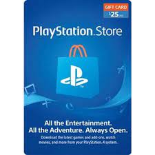 It should take the $25 and then tell you that you need to add. Playstation Store 25 Playstation 4 Gamestop