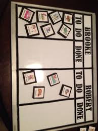 Very Simple Diy Chore Chart I Used A Dry Erase Board