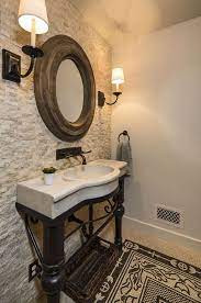 Welcome To Our Mediterranean Powder Rooms Photo Gallery Showcasing Multiple Mediterranean Powder Room Design Luxury Powder Room Powder Room Powder Room Design