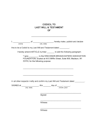 Last will and testament forms. 40 Codicil To Will Page 3 Free To Edit Download Print Cocodoc