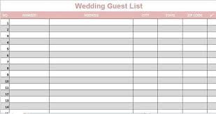 Wedding Guest Lists Excel 2 Wedding Guest List Wedding Guest List Printable Wedding Guest List Template