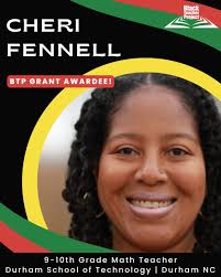 As we continue to lift up Black teachers this month, let's give some snaps  and claps to Cheri Fennell (she/her) ❤️🖤💚 Cheri teaches 9-12th grade Math  and has been teaching for 19
