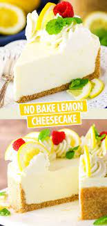 No Bake Lemon Cheesecake Recipe Easy No Bake Cheesecake Recipe Lemon Cheesecake Recipes Desserts Easy No Bake Cheesecake