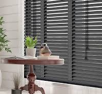 Venetian Shutter Wood Window Blinds & Shades, 5cm Trimmable Depth Slats,  Filtered Light Wooden Blinds, Blackout Room Darkening Blinds, Privacy Roman  ...