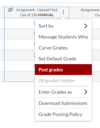 To actually grade student work, use the speedgrader. Canvas Mute Unmute An Assignment With Grade Posting Policy