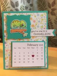 Lawn Fawn One In A Chameleon Easel Desk Calendar For Hsmc Staff Taylored Expression Mini Year Off Calendars Easel Calendar Calendar Desk Calendars
