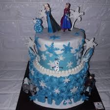 Gambar bolu ulang tahun frozen untuk menambah. Kue Ulang Tahun Frozen Cake Frozen Elsa 2 Tingkat Shopee Indonesia