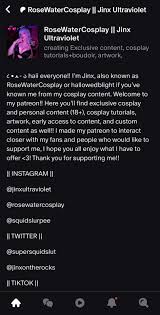 Rosewatercosplay's most complete leak archive - jinxultraviolet's every sensual photo at your fingertips
