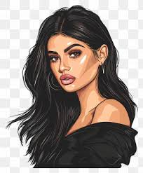 Artist Destiny Black Hair Work Of Art PNG