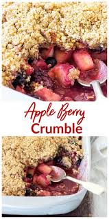 Apple Berry Crumble Recipe Apple And Berry Crumble Berry Crumble Fruit Crumble Recipe