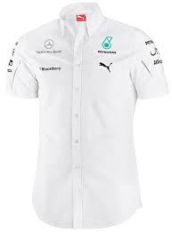 Authentic Puma Mercedes Amg F1 Team 2014 Short Sleeve Button Shirt 761445 01 Pumamercedesamg Buttondownshirt Estilo