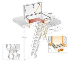 Roof Hatch With Scissor Stairs Fire Rated Attic Rooms Attic Remodel Attic Design