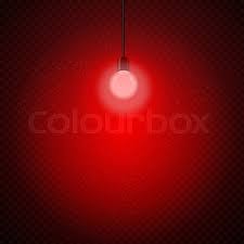 Retro Red Electrici Light Bulb In Dark Stock Vector Colourbox