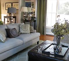 Contemporary Family Room Formal And Casual Mix Living Room Green Living Room Grey Blue And Green Living Room