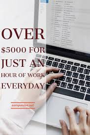 Over 5000 For Just An Hour Of Work Everyday Online Training Business Online Jobs Working From Home