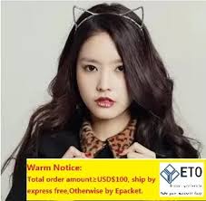 Diademas Niña Diadema Dorada Con Orejitas Y Flores Menta, Rosada Y Lila