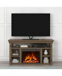 This tv stand boasts a charming reclaimed wood look with its veneer, particleboard, and engineered wood craftsmanship. Ameriwood Home Broadmore 60 Inch Fireplace Tv Stand Reviews Furniture Macy S