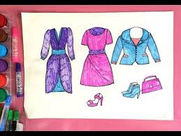 I created my first croquis years ago by tracing a pose on a vintage pattern. How To Draw Fashion Clothes For Kids 15 How To Draw Dresses For Kids Art For Kids Youtube