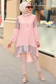 Nayla Collection Pul Payetli Pudra Tesettur Tunik 40101pd Tesetturisland Com Moda Stilleri Tunik Giyim
