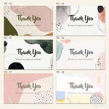 Maybe you would like to learn more about one of these? Custom Thank You Card Greeting Card Greeting Card Size 9x5 5 Cm Min Order 50pc Shopee Malaysia