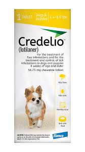 credelio chewable tablet for dogs 4 4 6 lbs 1 tablet