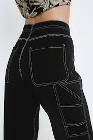 Bdg Black Contrast Stitch Workwear Jeans Work Wear Women Workwear Jeans Fashion