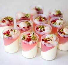 Lychee Rose Pomegranate And Pistachio Dessert Cup Pistachio Dessert Mini Dessert Cups Dessert Cups