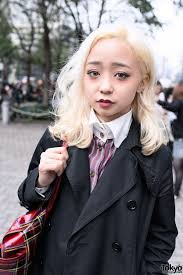 Blonde Hair Striking Makeup In Tokyo Japanese Fashion Fashion Student Fashion