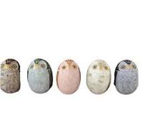 Hand Carved Small Marble Owl Figurine Easter Gifts Animal