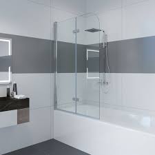 Glaswand haltestange stabilisator duschabtrennung dusche duschkabine badewanne aufsatz trennwand dusche duschabtrennung glaswand drehbar esg neu. Impts Badewannenaufsatz Glas Alu 2 Tlg 2 Tlg 100 140cm Klappbar Faltwand Duschabtrennung Duschwand Fur Badewanne Online Kaufen Otto