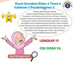 Rangkuman Dan Kunci Jawaban Buku Tematik Kelas 4 Tema 3 Guru Ilmu Sosial