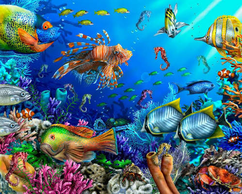 Under The Sea Wall Mural