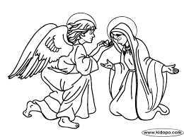 To print the document completely, please. Angel Gabriel Appears To Mary Coloring Page