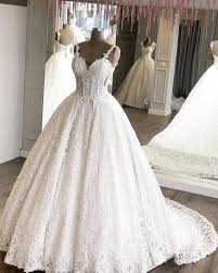 No need to worry about either size or price, because cocomelody pays great attention to both. Lace Wedding Dresses Floor Length Sweetheart Ball Gowns Alinanova