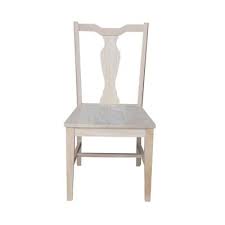 International Concepts Grove Park Unfinished Chair Set Of 2 C 28p The Home Depot In 2020 Solid Wood Dining Chairs Elegant Chair Dining Chairs