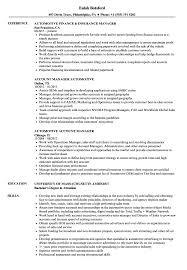 Liase with auditors to ensure appropriate monitoring of company finances is maintained. Automotive Manager Resume Samples Velvet Jobs