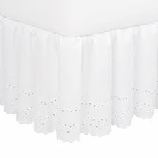With a 14 inch drop and pleated corners, this bed skirt perfectly hides. Fresh Ideas Bedding Eyelet Ruffled Bedskirt Extra Long 18 Drop Length Gathered Styling Queen White Walmart Com Walmart Com